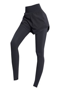 Fitness pants women's high waist fake two-piece running Yoga Pants elastic tight fitting autumn and winter wear quick drying exercise pants  SKSP024 detail view-5